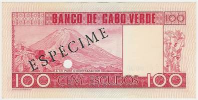 P-54s - Kaapverdië 100 Escudos 1977 Unc Specimen