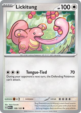 108/165 Lickitung - Scarlet & Violet 151 (MEW - ENG)