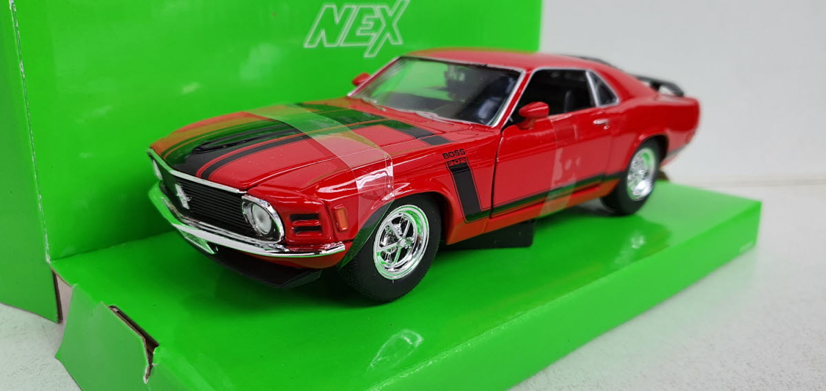 Ford Mustang Boss 429 Geel 1969 Welly 1:24