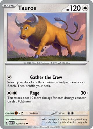 128/165 Tauros - Scarlet & Violet 151 (MEW - ENG)