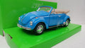 Welly: Volkswagen Kever Cabriolet Blauw 1975 - Schaal 1:24