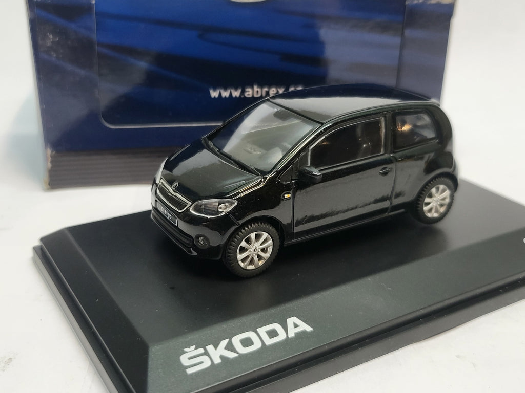 Abrex Skoda Citigo 3-deurs Deep Black Metallic - 1:43