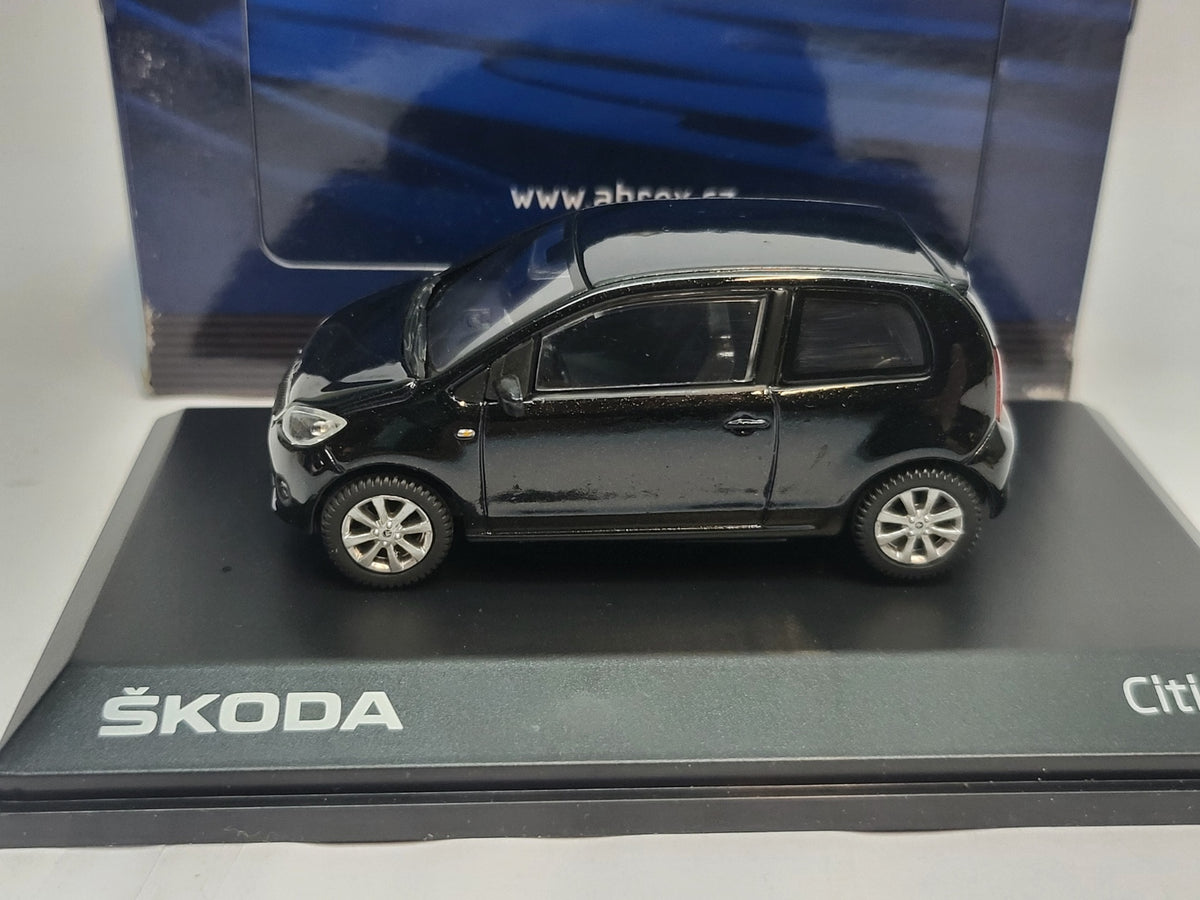 Abrex Skoda Citigo 3-deurs Deep Black Metallic - 1:43