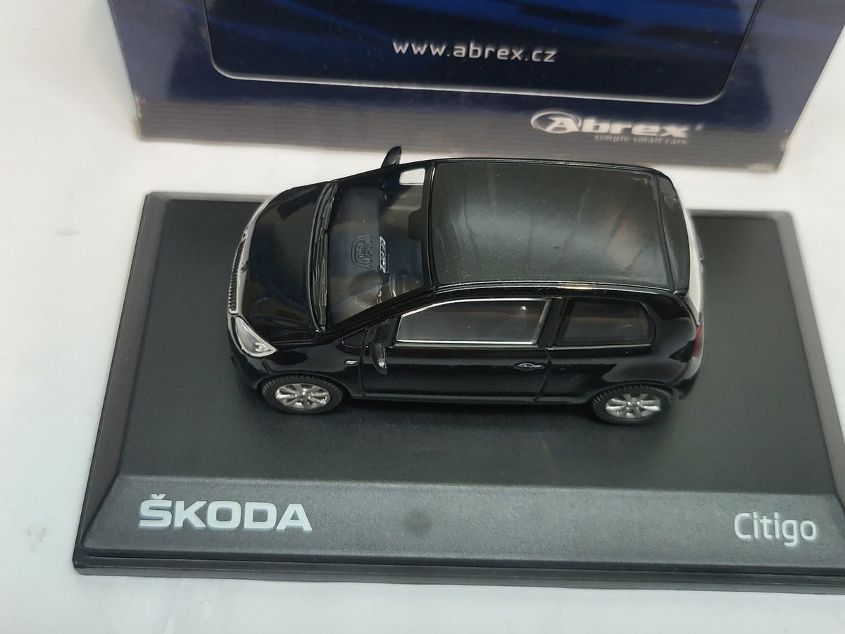 Abrex Skoda Citigo 3-deurs Deep Black Metallic - 1:43