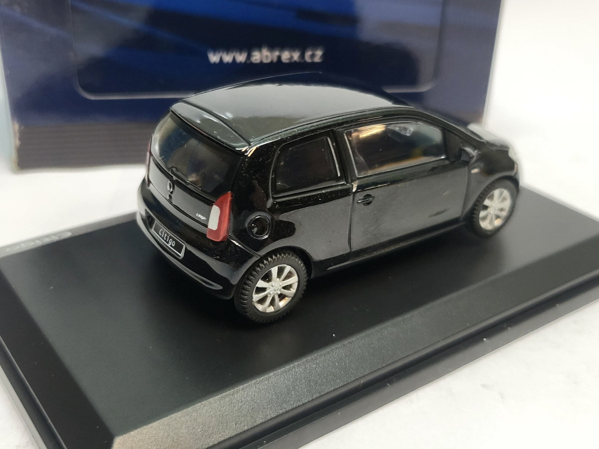 Abrex Skoda Citigo 3-deurs Deep Black Metallic - 1:43