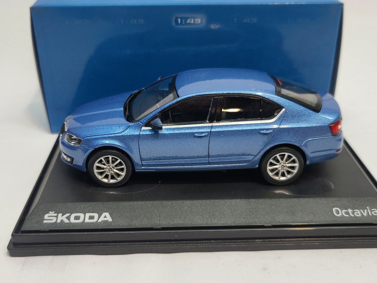 Abrex Skoda Octavia Sedan Denim Blue Metallic 2004 - Schaal 1:43
