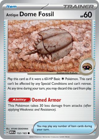 152/165 Antique Dome Fossil - MEW (ENG)