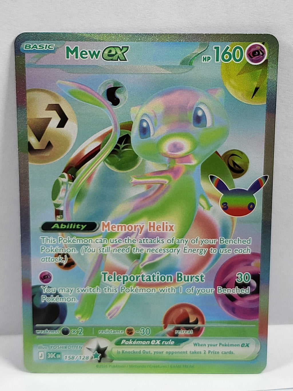 158/128 Mew ex - 30th Celebration (30C - ENG)