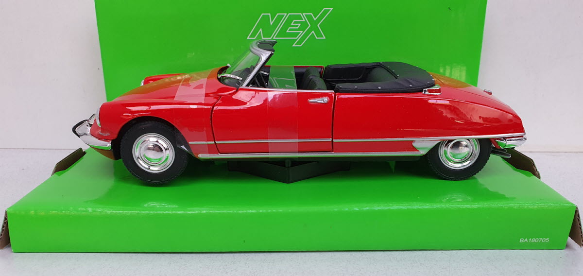 Citroën DS19 Cabriolet Rood 1958 Welly 1:24
