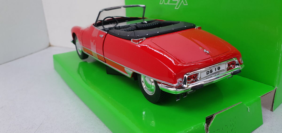 Citroën DS19 Cabriolet Rood 1958 Welly 1:24