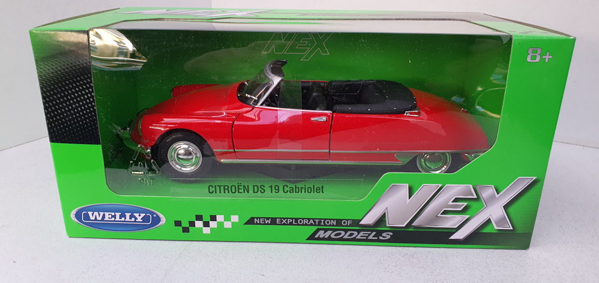 Citroën DS19 Cabriolet Rood 1958 Welly 1:24