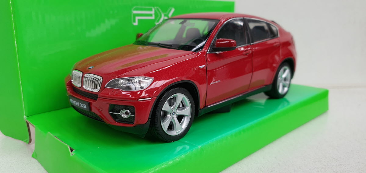 Welly BMW X6 Metallic Dark Red 2008 1:24