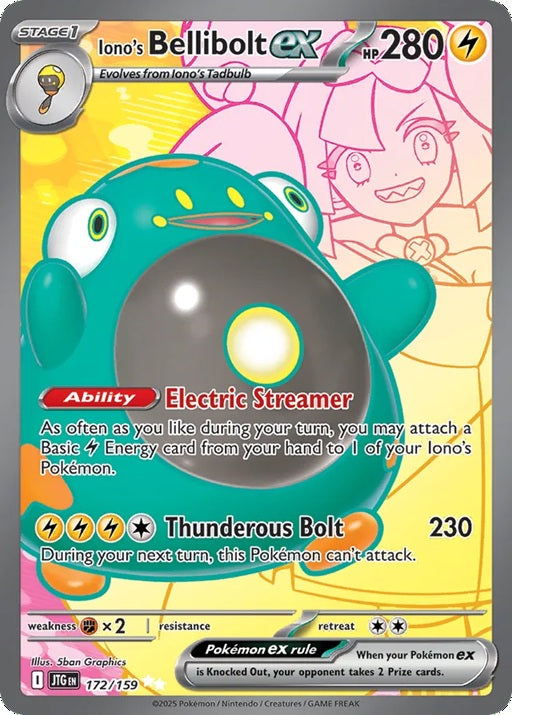 172/159 Iono's Bellibolt ex - JTG (ENG)