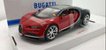Bburago: Bugatti Chiron Sport Rood/Zwart - Schaal 1:18