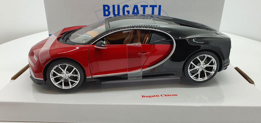 Bburago: Bugatti Chiron Sport Rood/Zwart - Schaal 1:18