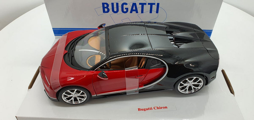 Bburago: Bugatti Chiron Sport Rood/Zwart - Schaal 1:18