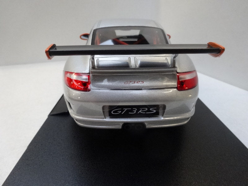 Welly Porsche 911 (997) GT3 RS 2007 Silver/Orange - Schaal 1:18