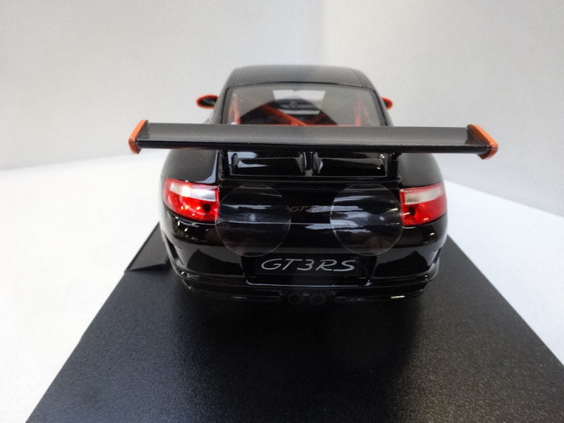 Welly Porsche 911 (997) GT3 RS 2007 Black/Orange - Schaal 1:18