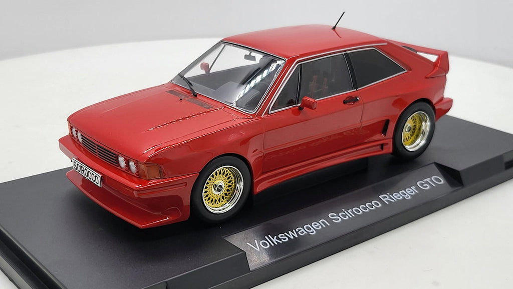 MCG: Volkswagen Scirocco Rieger GTO Rood (1980) - Schaal 1:18