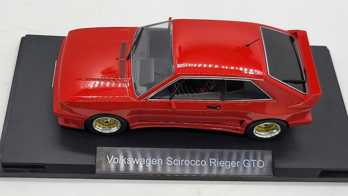 MCG: Volkswagen Scirocco Rieger GTO Rood (1980) - Schaal 1:18