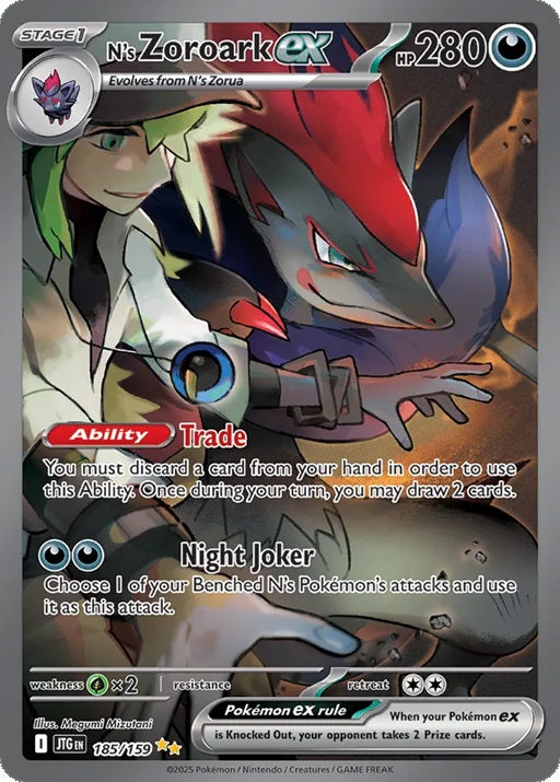 185/159 N's Zoroark ex - JTG (ENG)