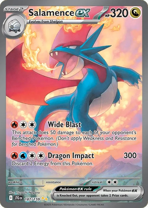 187/159 Salamence ex - JTG (ENG)