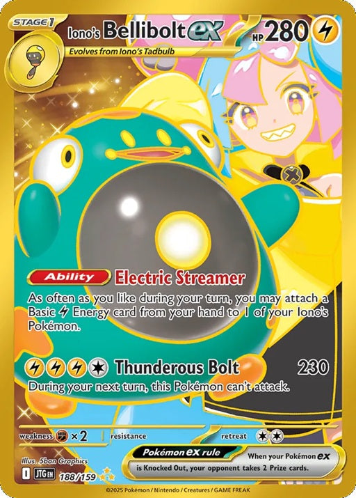 188/159 Iono's Bellibolt ex - JTG (ENG)