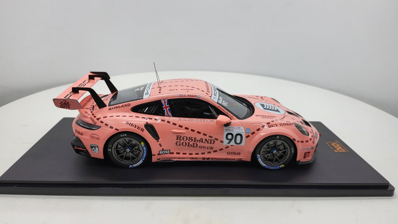 IXO: Porsche 911 GT3 Cup - Brands Hatch 2023 #90 J.Malin - Schaal 1:18