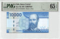P-164k - Chile 10000 Pesos 2021 Unc PMG 65 EPQ