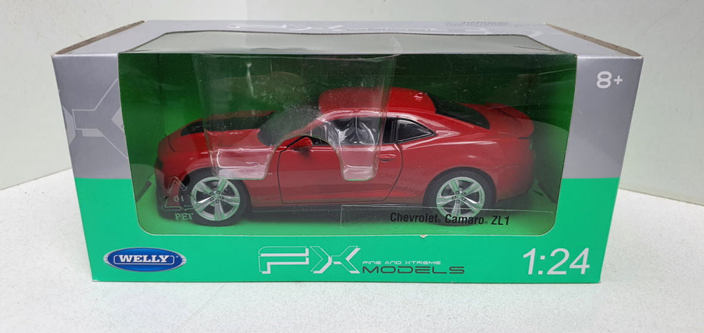 Chevrolet Camaro ZL1 Donker Rood 2012 Welly 1:24