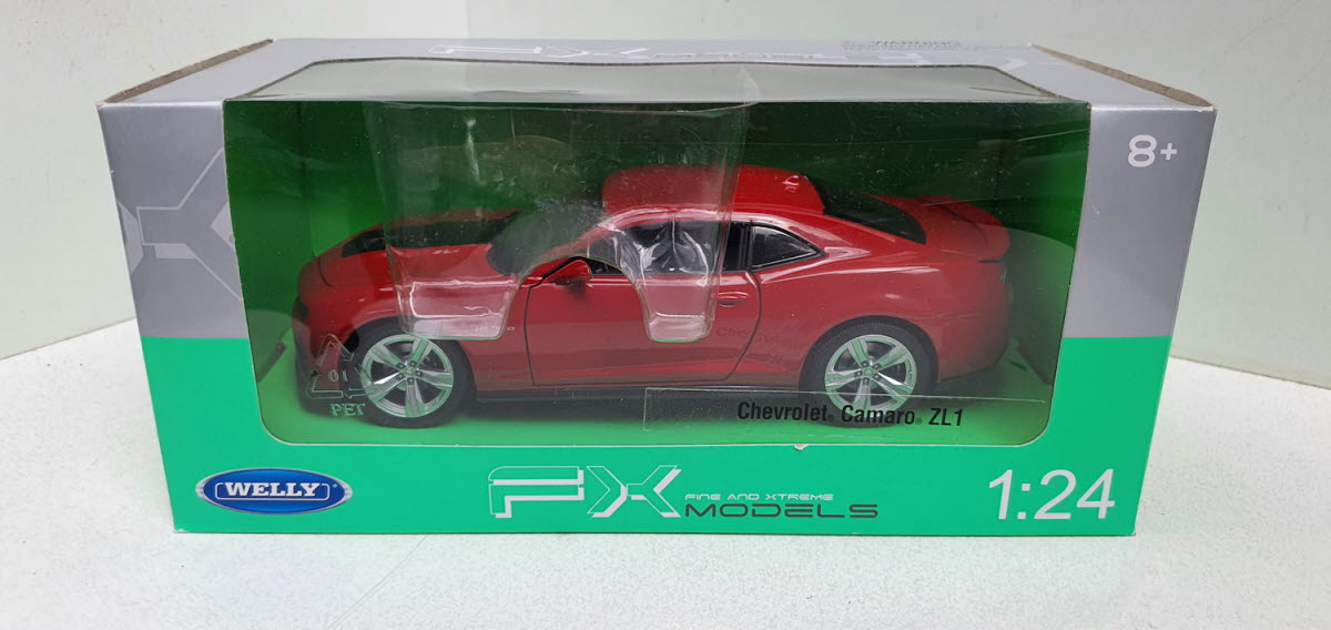 Chevrolet Camaro ZL1 Donker Rood 2012 Welly 1:24