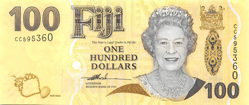 P-114a Fiji Islands 100 Dollars 2007 Unc