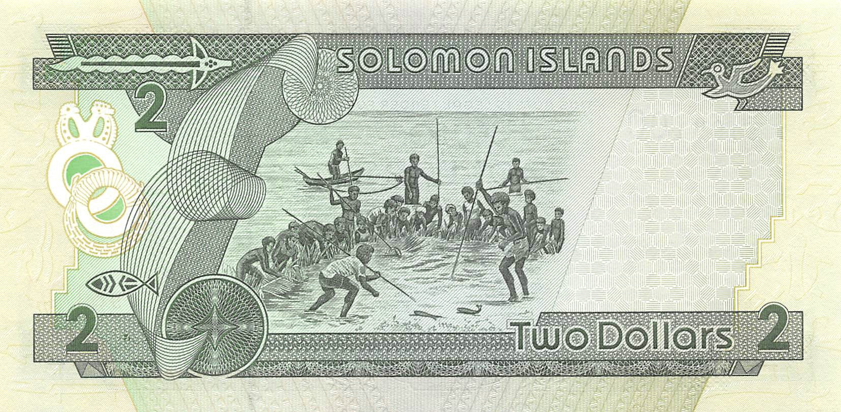 P-018a Solomon Islands 2 Dollars 1997 Unc
