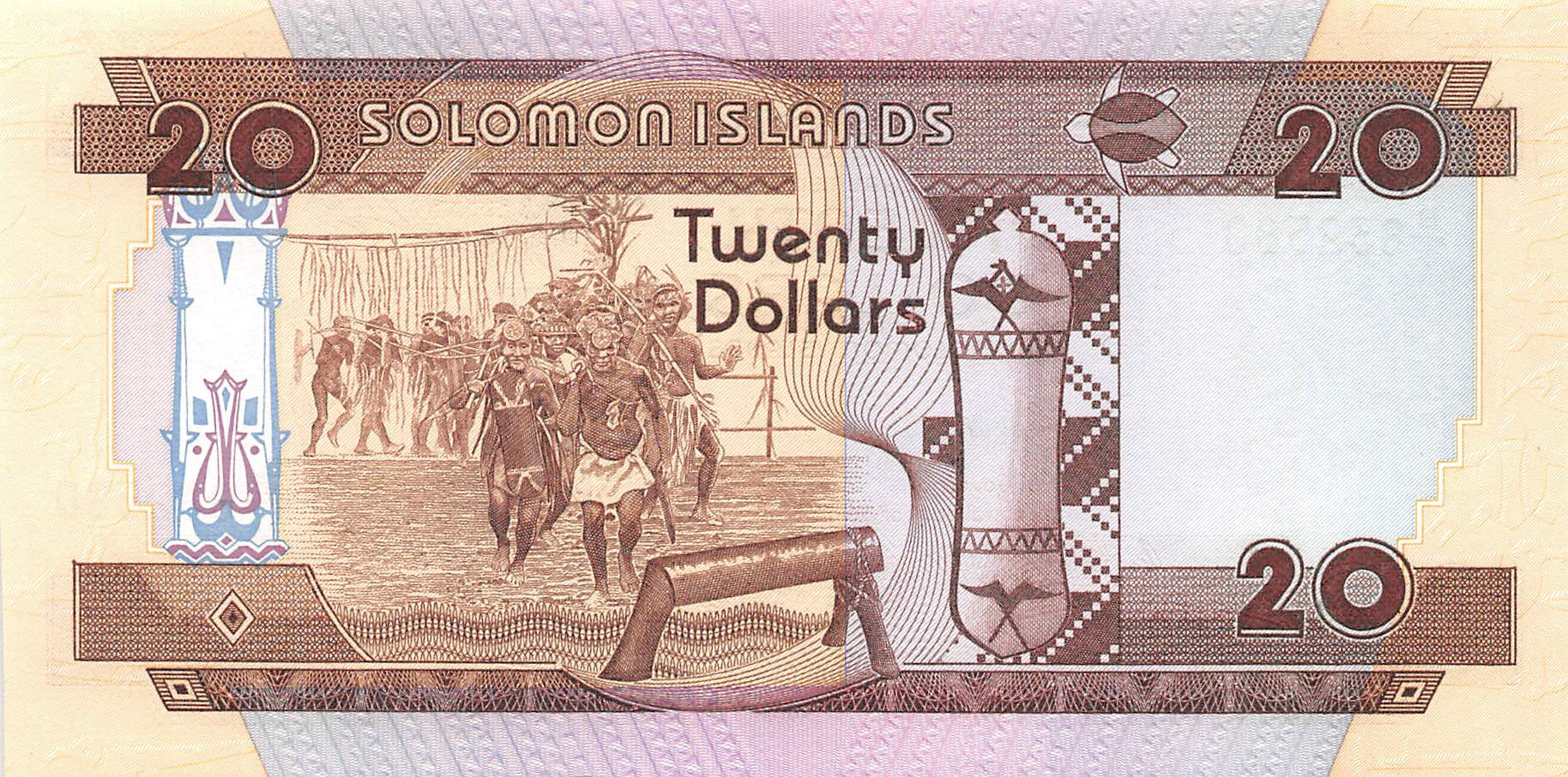 P-016a Solomon Islands 20 Dollars 1986 Unc