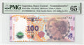 P-358c - Argentina 100 Pesos 2016 Unc PMG 65 Evita Peron