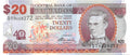 P-072a Barbados 20 Dollars 2012 Unc 40 Years