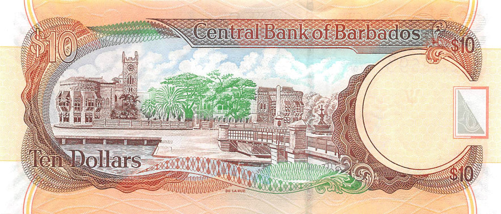 P-068a Barbados 10 Dollars 2007 Unc