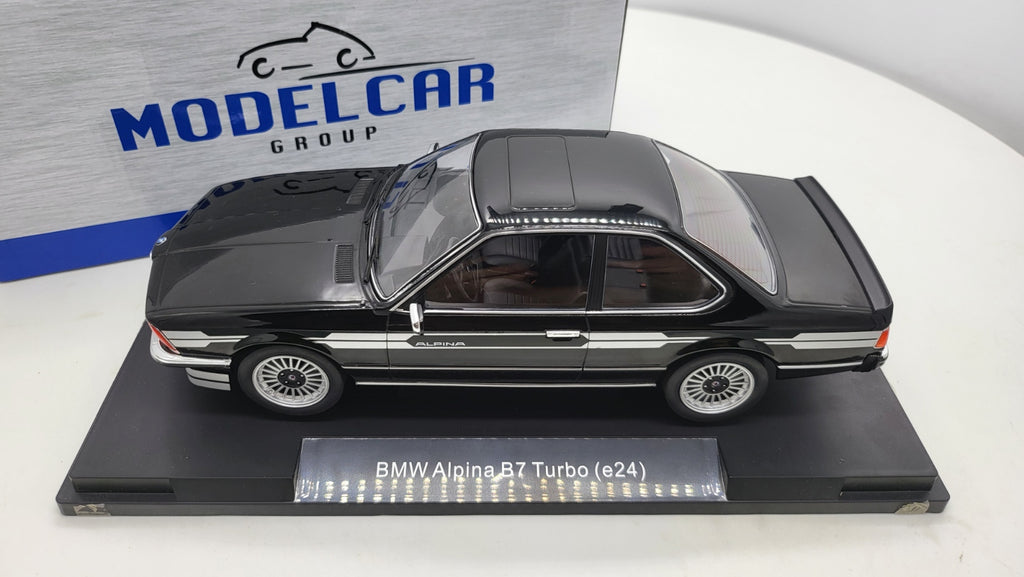 BMW Alpina B7 Turbo E24 6-serie Coupe Zwart 1980 MCG 1:18