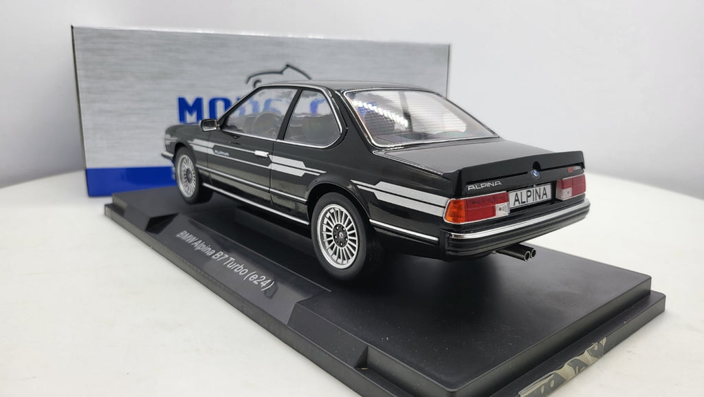BMW Alpina B7 Turbo E24 6-serie Coupe Zwart 1980 MCG 1:18