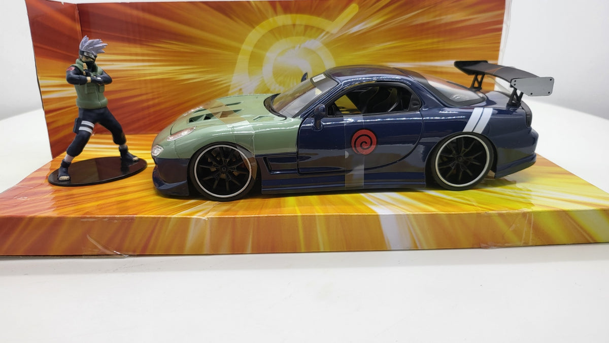 Mazda RX-7 Kakashi Hatake Groen/Blauw 1993 - Jada Toys 1:24