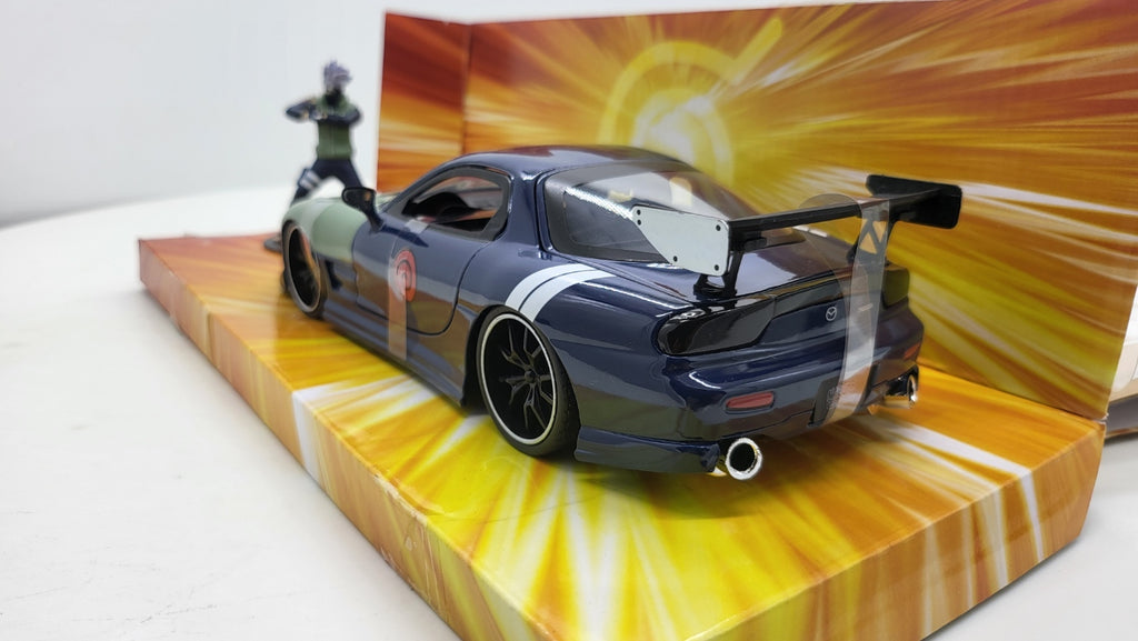 Mazda RX-7 Kakashi Hatake Groen/Blauw 1993 - Jada Toys 1:24