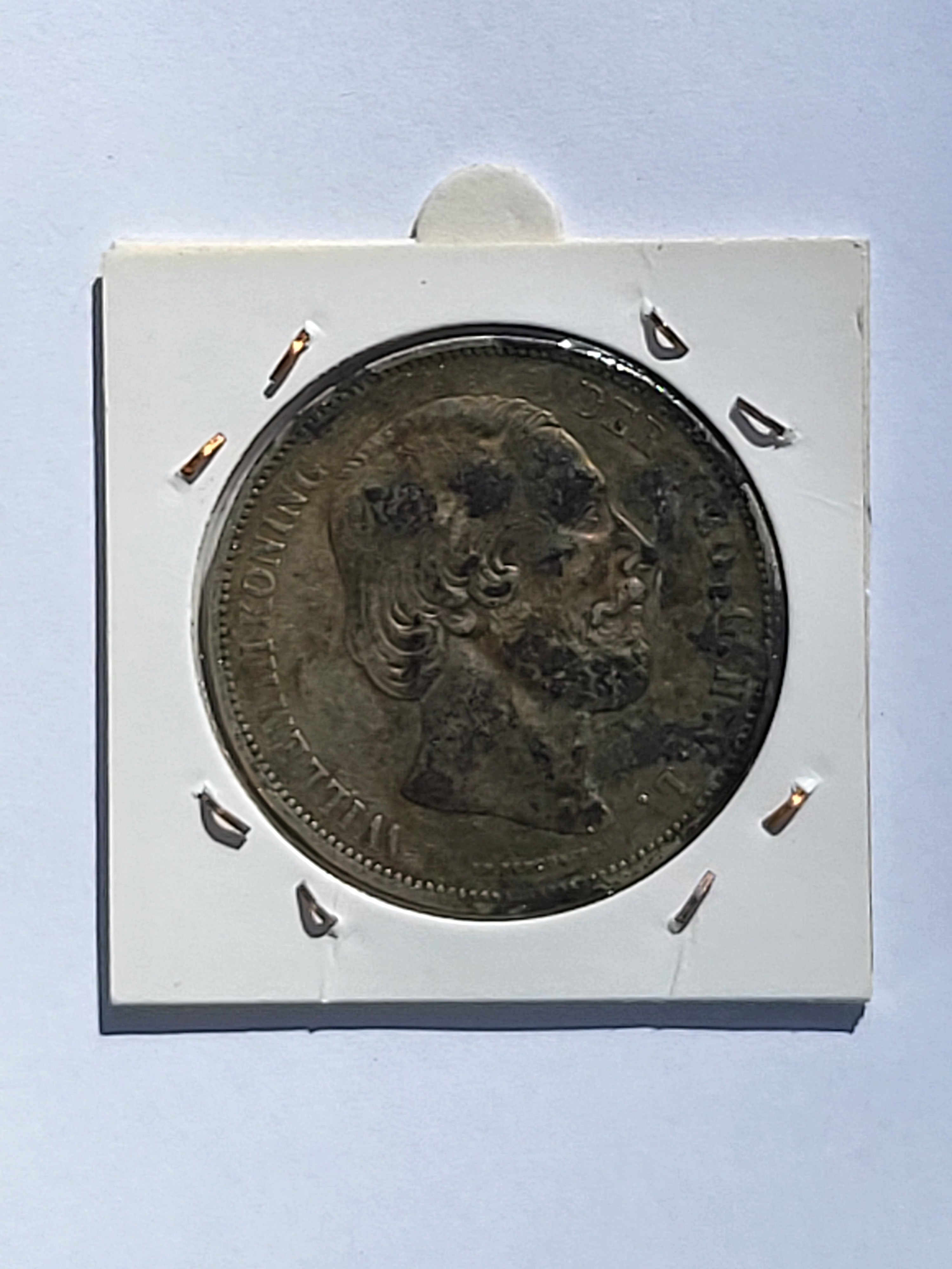 1873 - Nederland 2½ Gulden - Willem III - Zilver - FR