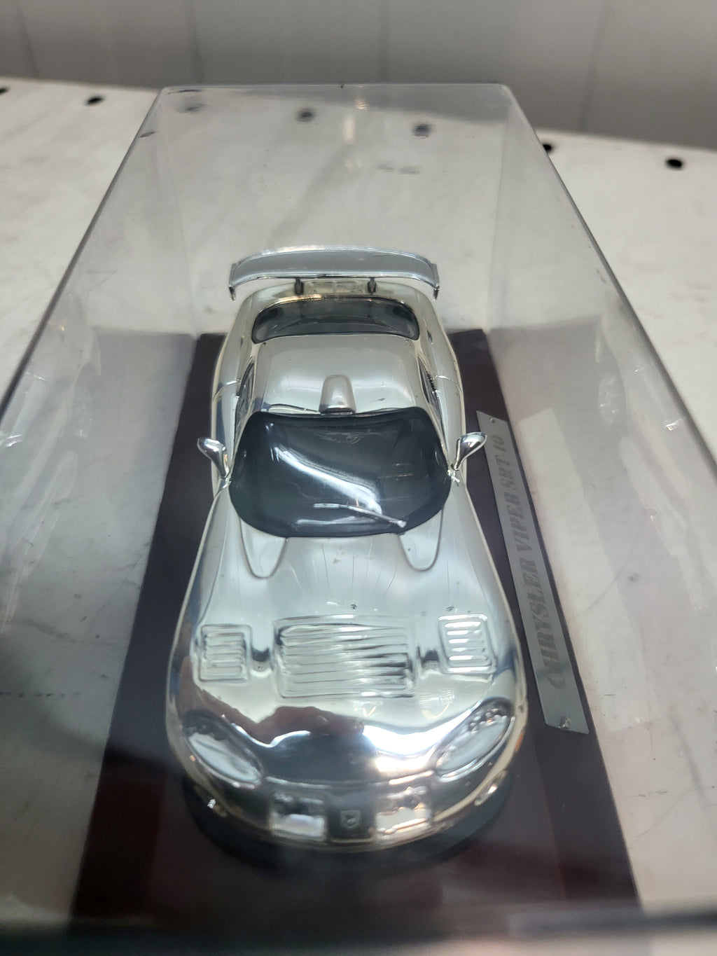 Atlas Chrysler Viper SRT-10 Zilver/Chrome - Schaal 1:43