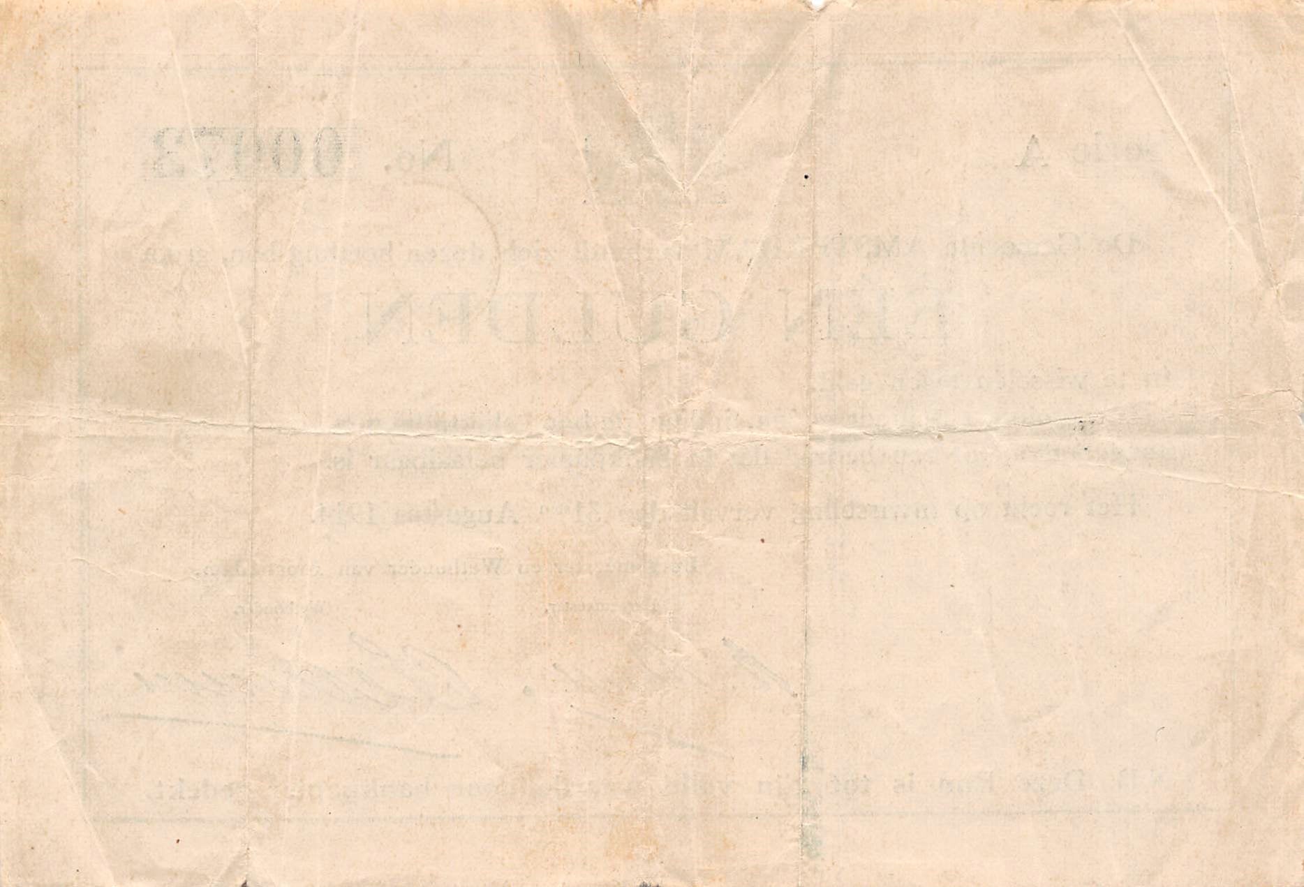 Netherlands-Amsterdam 1 Gulden 1914 Vf