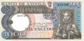 P-108r - Angola 1000 Escudos 1973 Unc Replacement