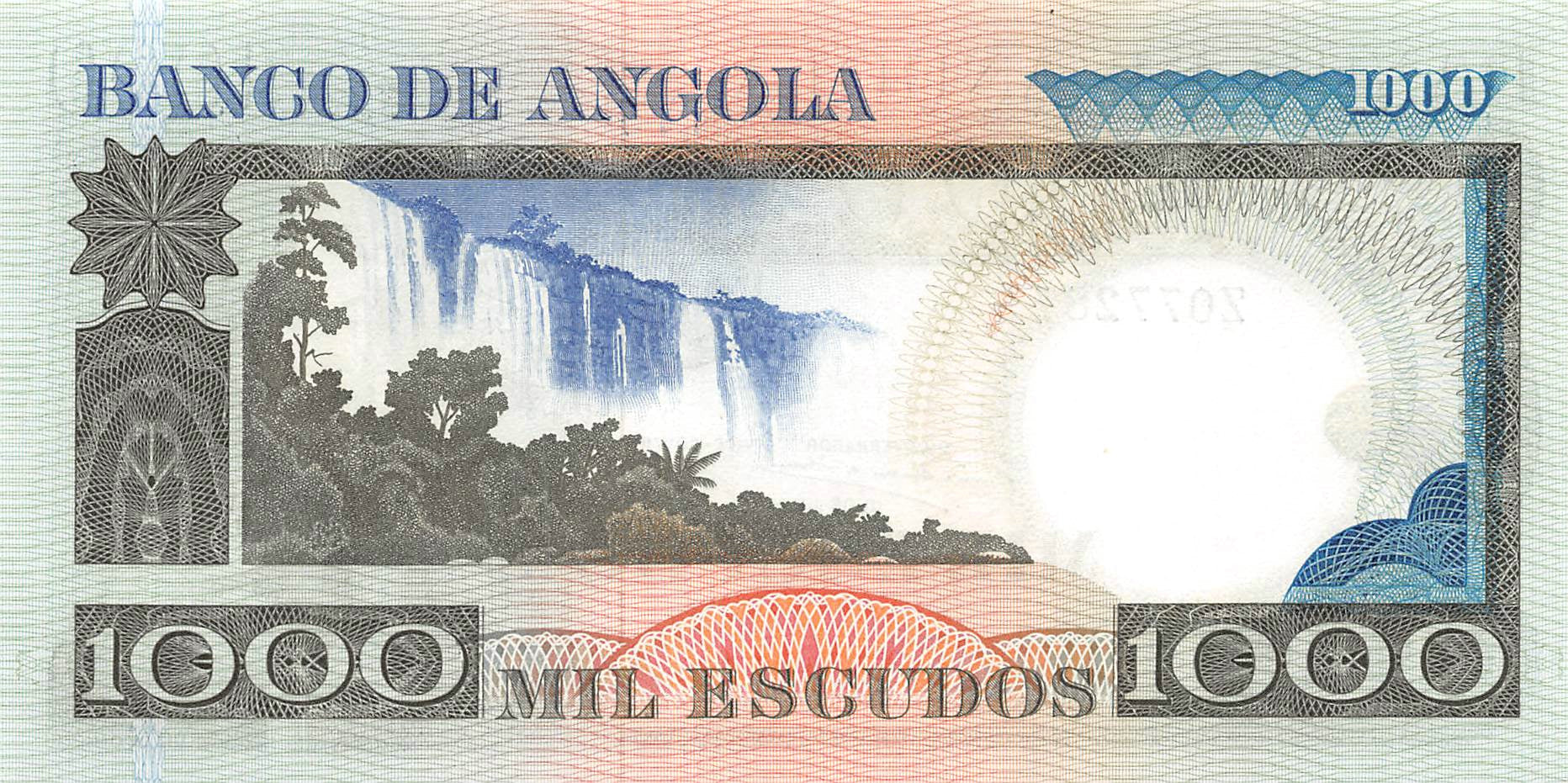 P-108r - Angola 1000 Escudos 1973 Unc Replacement
