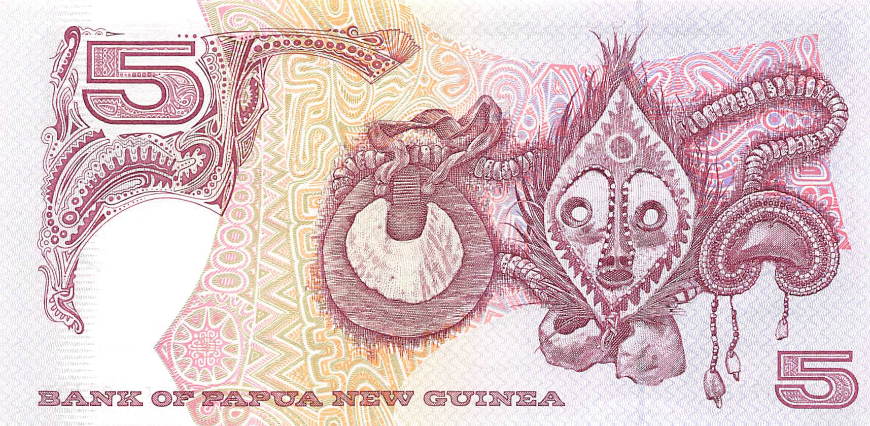 P-014a Papua New Guinea 5 Kina 1993 Unc