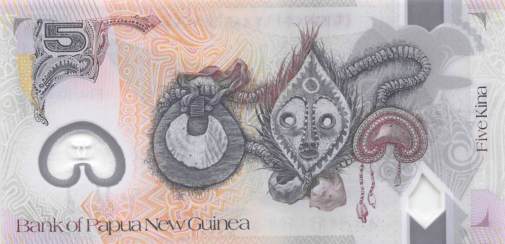 P-029a Papua New Guinea 5 Kina 2008 Unc