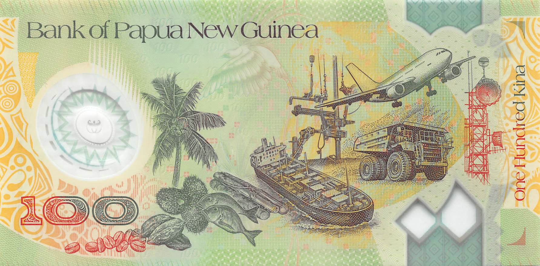 P-033a Papua New Guinea 100 Kina 2005 Unc