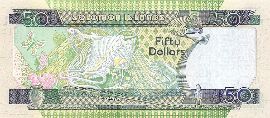 P-024a Solomon Islands 50 Dollars 2001 Unc